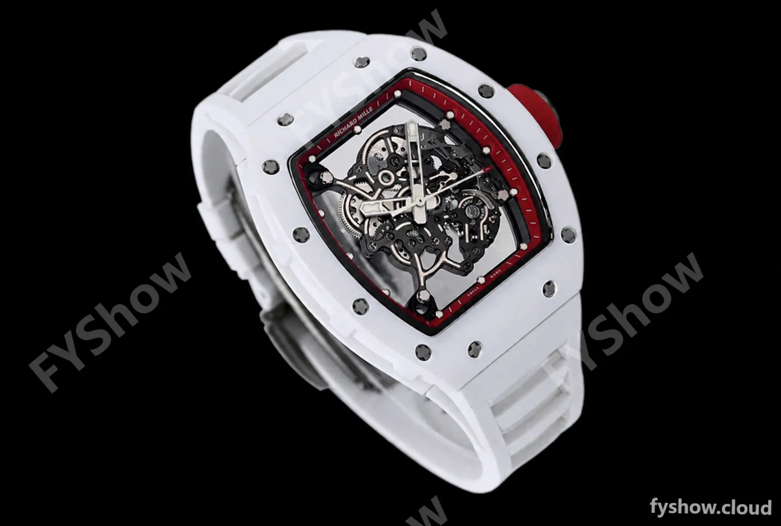 Richard Mille - RM055 Bubba Watson White CER/RU Red Skeleton BBRF RMUL2 - Image 7