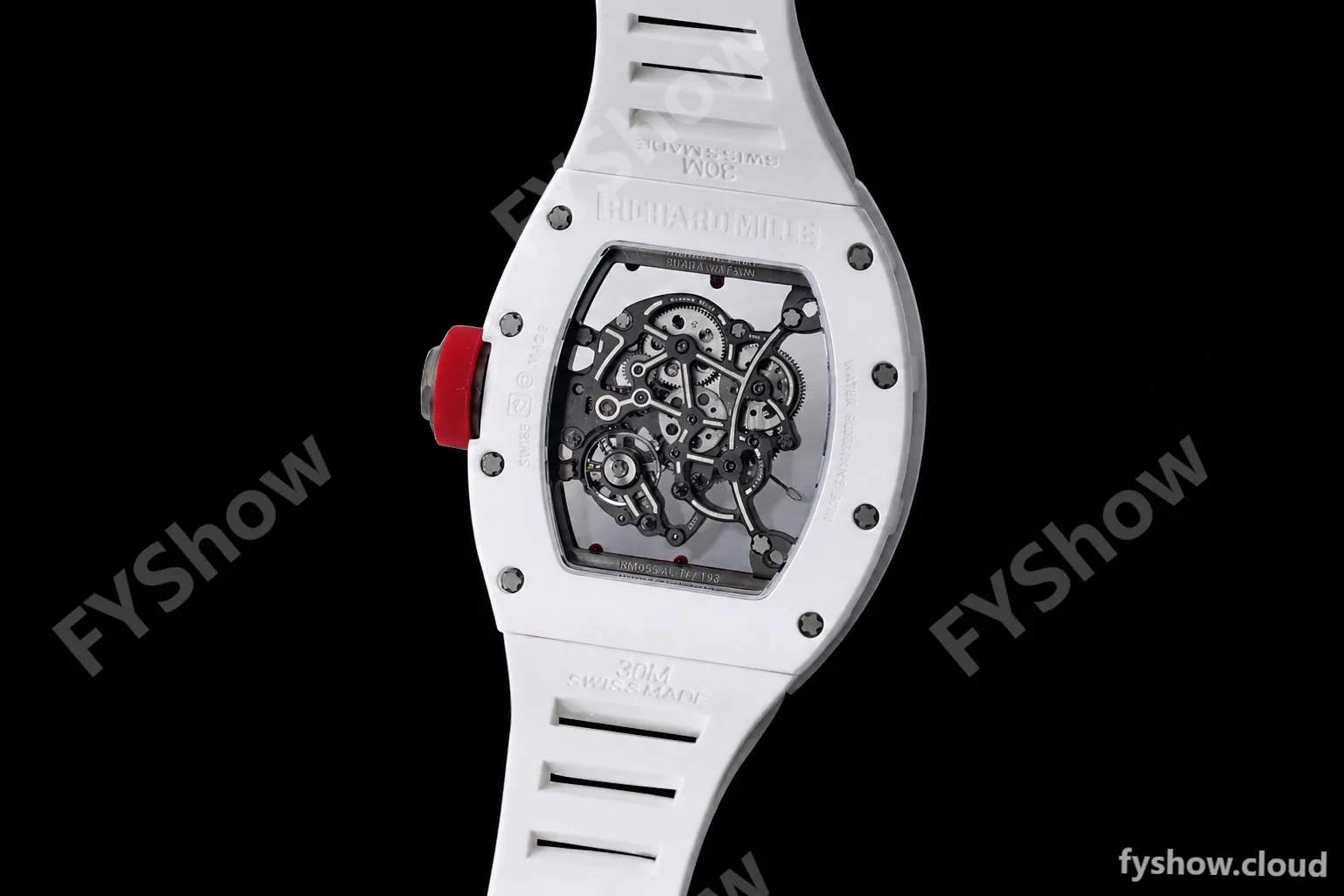 Richard Mille - RM055 Bubba Watson White CER/RU Red Skeleton BBRF RMUL2 - Image 9