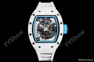 Richard Mille - RM055 Bubba Watson White CER/RU Blue Skeleton BBRF RMUL2