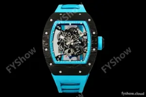 Richard Mille - RM055 Bubba Watson Black NTPT/RU Blk/Blue Rehaut Skeleton ZF RMUL2