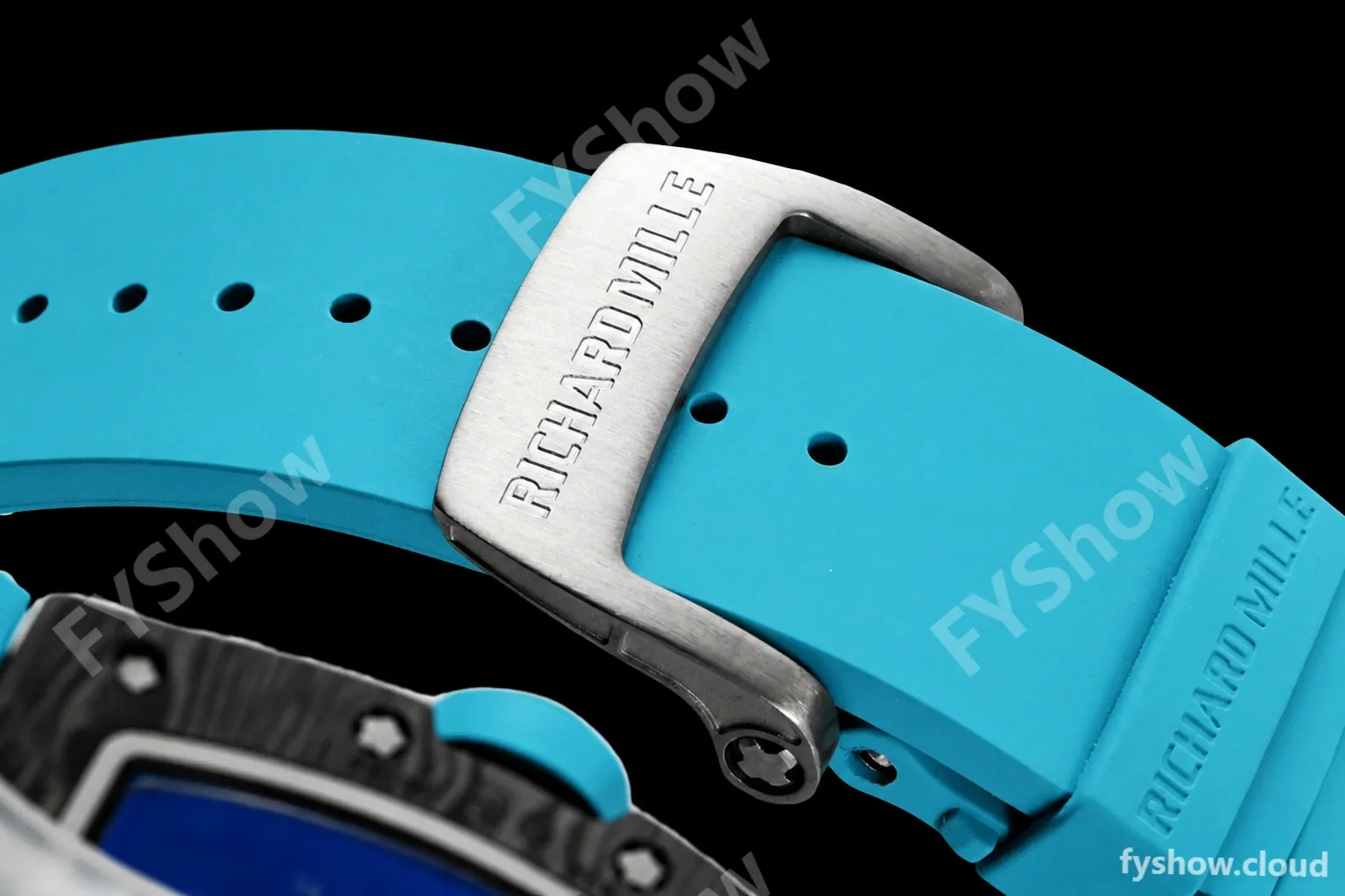 Richard Mille - RM055 Bubba Watson Black NTPT/RU Blk/Blue Rehaut Skeleton ZF RMUL2 - Image 5