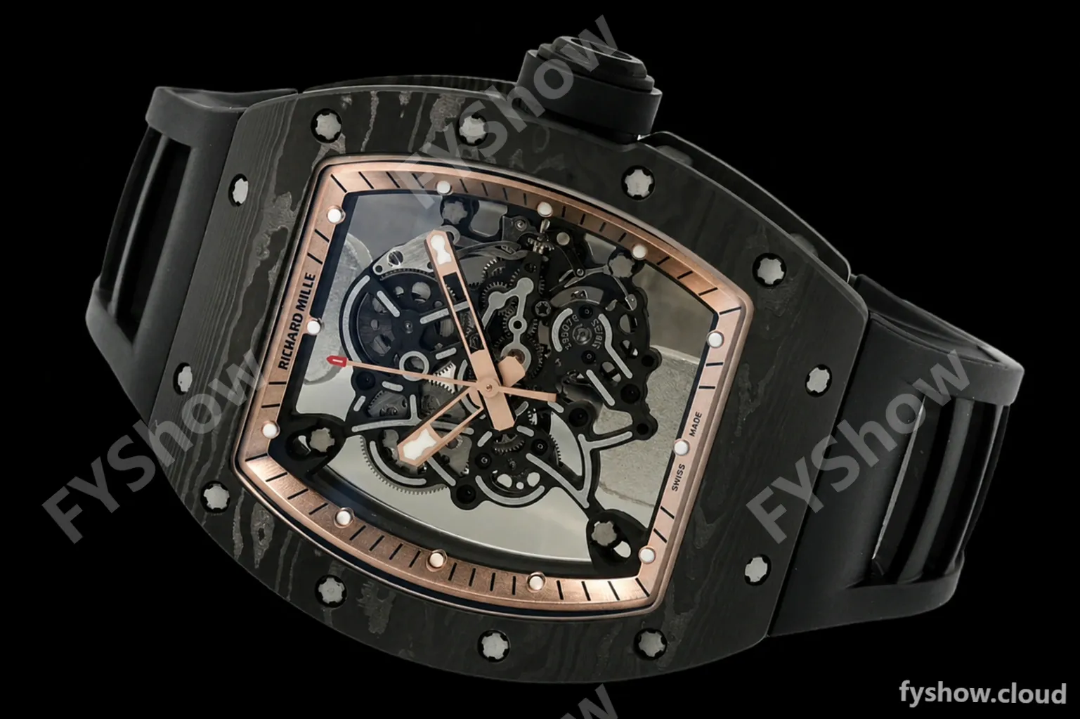 Richard Mille - RM055 Bubba Watson Black NTPT/RU Blk/Bronze Rehaut Skeleton ZF RMUL2 - Image 4
