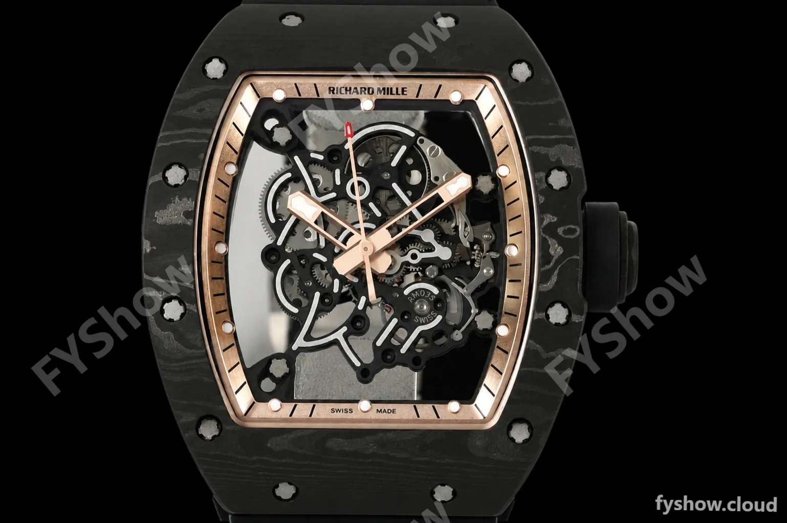 Richard Mille - RM055 Bubba Watson Black NTPT/RU Blk/Bronze Rehaut Skeleton ZF RMUL2 - Image 8