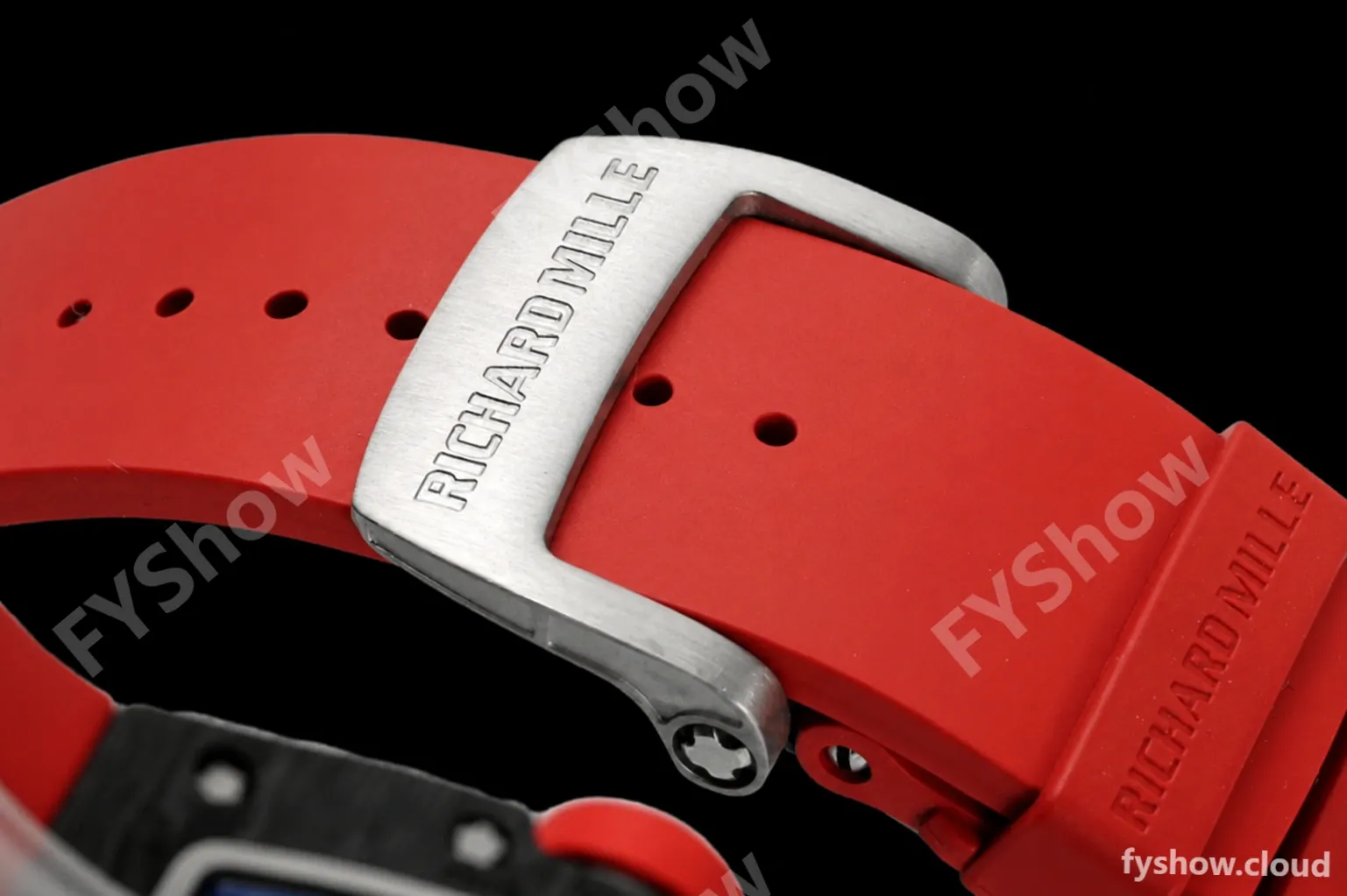 Richard Mille - RM055 Bubba Watson Black NTPT/RU Blk/Red/Blk Rehaut Skeleton ZF RMUL2 - Image 4