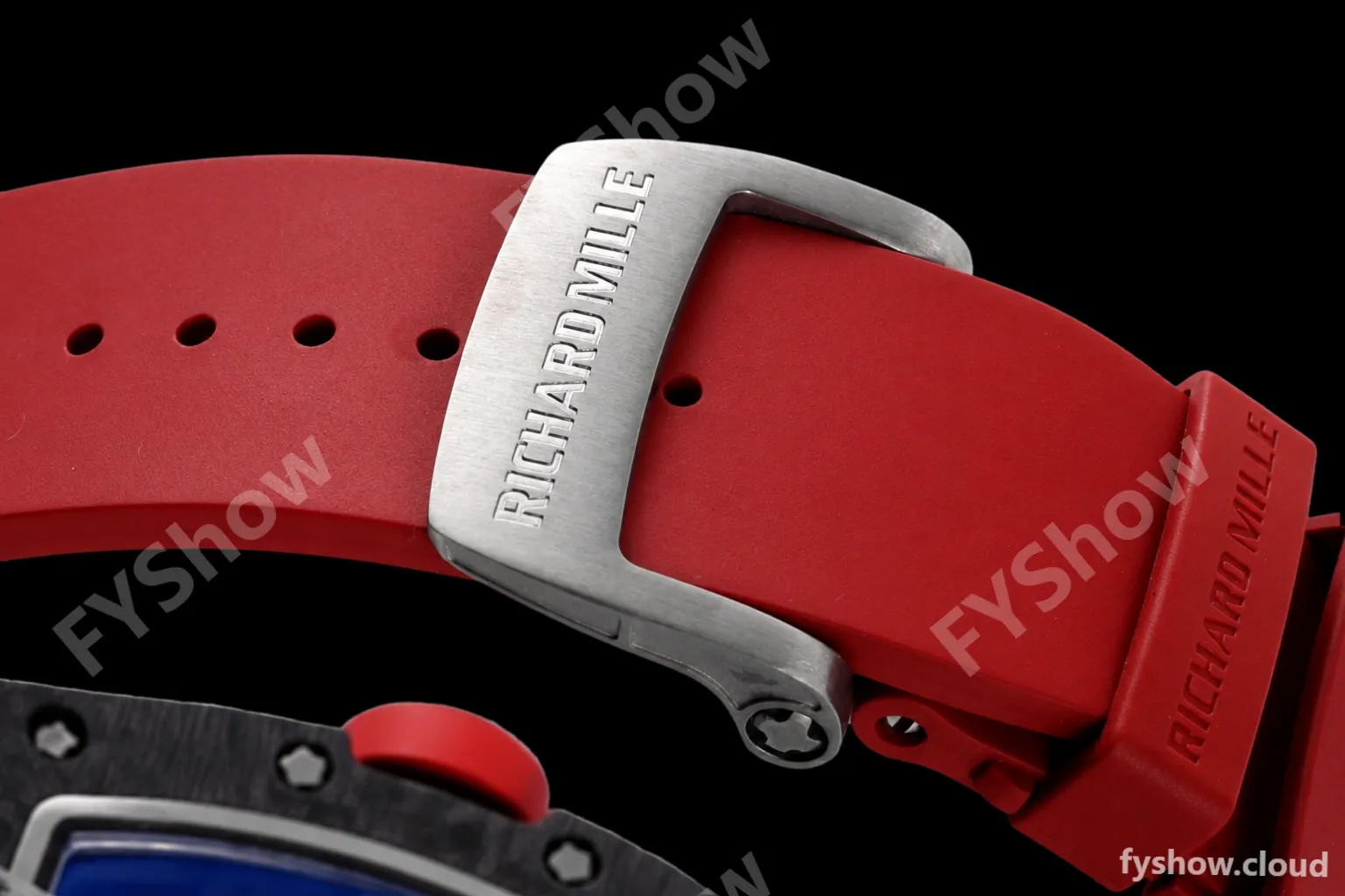 Richard Mille - RM055 Bubba Watson Black NTPT/RU Blk/Red/White Rehaut Skeleton ZF RMUL2 - Image 9