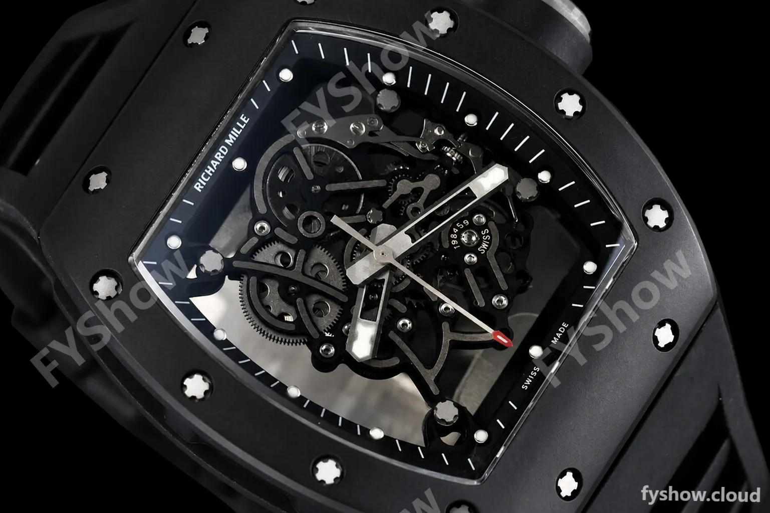 Richard Mille - RM055 Bubba Watson Black CER/RU Black Skeleton RMF RMUL2 - Image 7