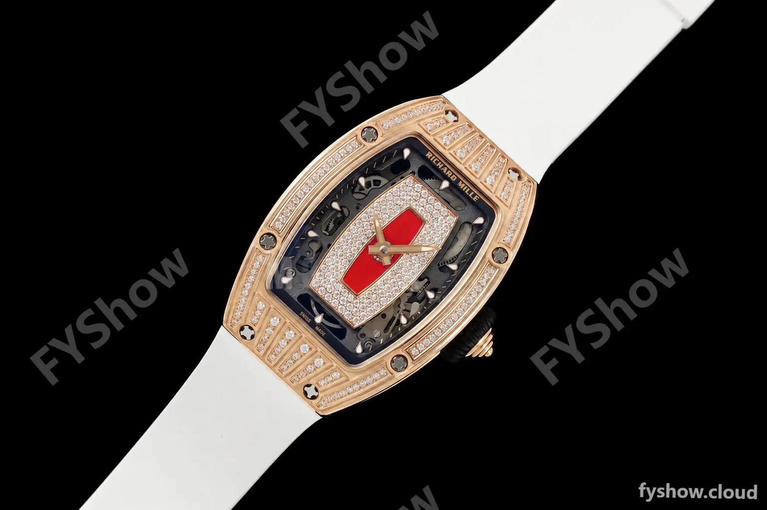 Richard Mille - RM07-01 Ladies Rose Gold Diamond WHT/RU Red Lips ZF Asian CRMA2 - Image 16