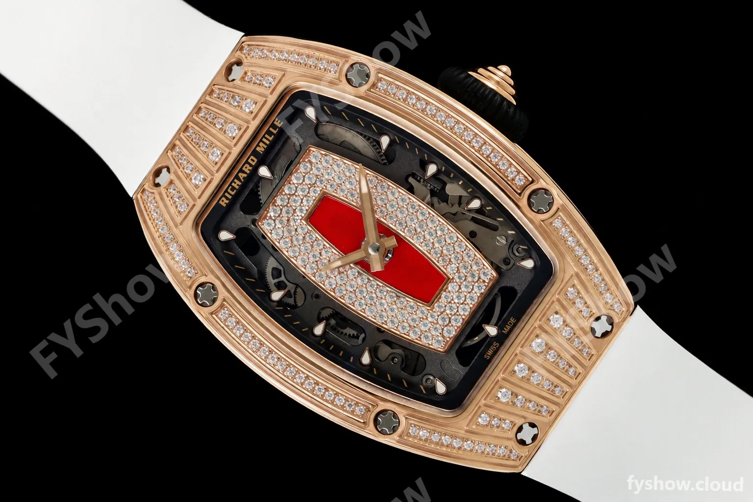 Richard Mille - RM07-01 Ladies Rose Gold Diamond WHT/RU Red Lips ZF Asian CRMA2 - Image 17