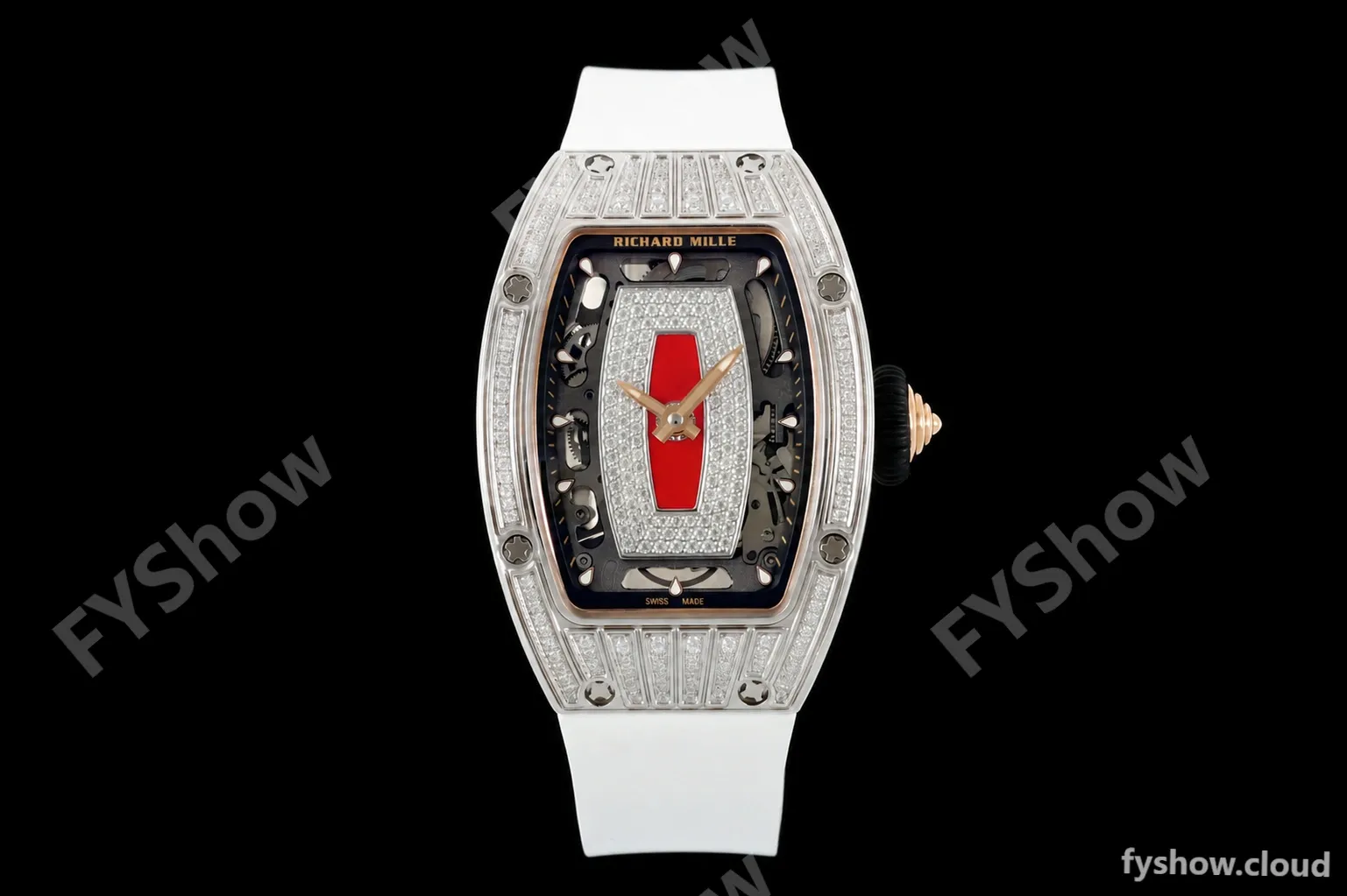 Richard Mille - RM07-01 Ladies Stainless Steel Diamond WHT/RU Red Lips ZF Asian CRMA2