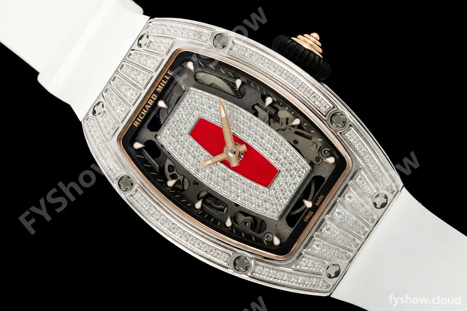 Richard Mille - RM07-01 Ladies Stainless Steel Diamond WHT/RU Red Lips ZF Asian CRMA2 - Image 9