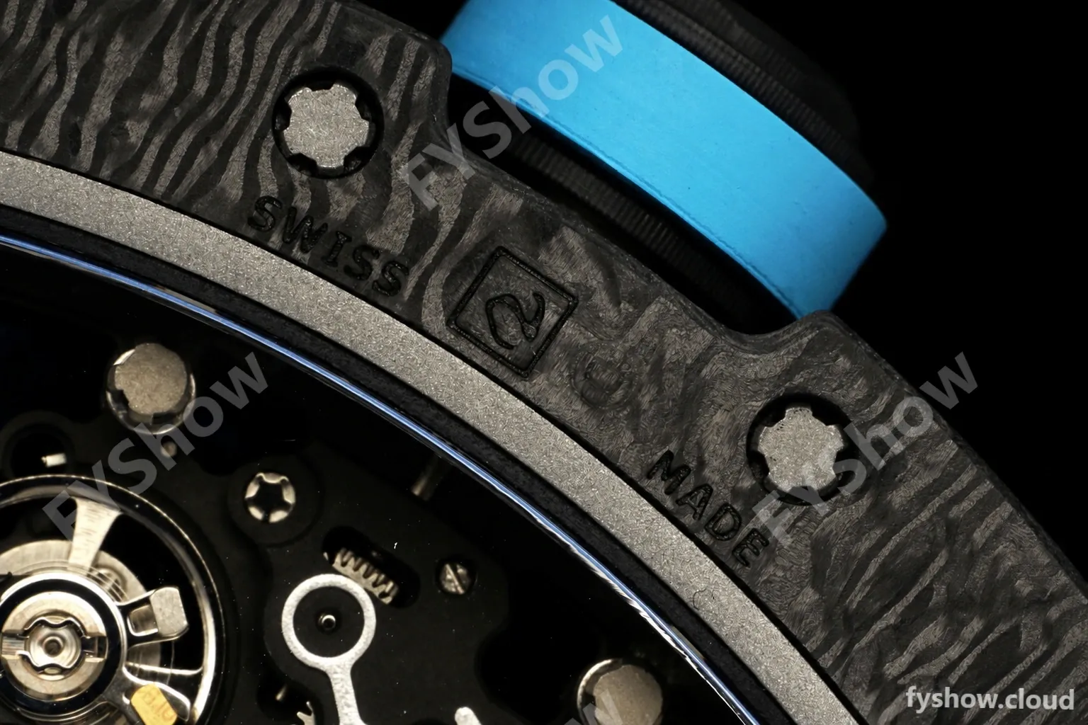 Richard Mille - RM055 Yas Marina Circuit White NTPT/RU Blue Rehaut Skeleton KVF RMUL2 - Image 10