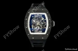 Richard Mille - RM055 Bubba Watson Black NTPT/RU Blk/Blk/Wht Rehaut Skeleton KVF RMUL2