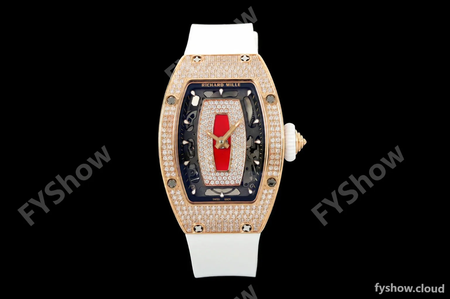 Richard Mille - RM07-01 Rose Gold Snow Set Diamond Wht/RU Red Lips ZF Asian CRMA2