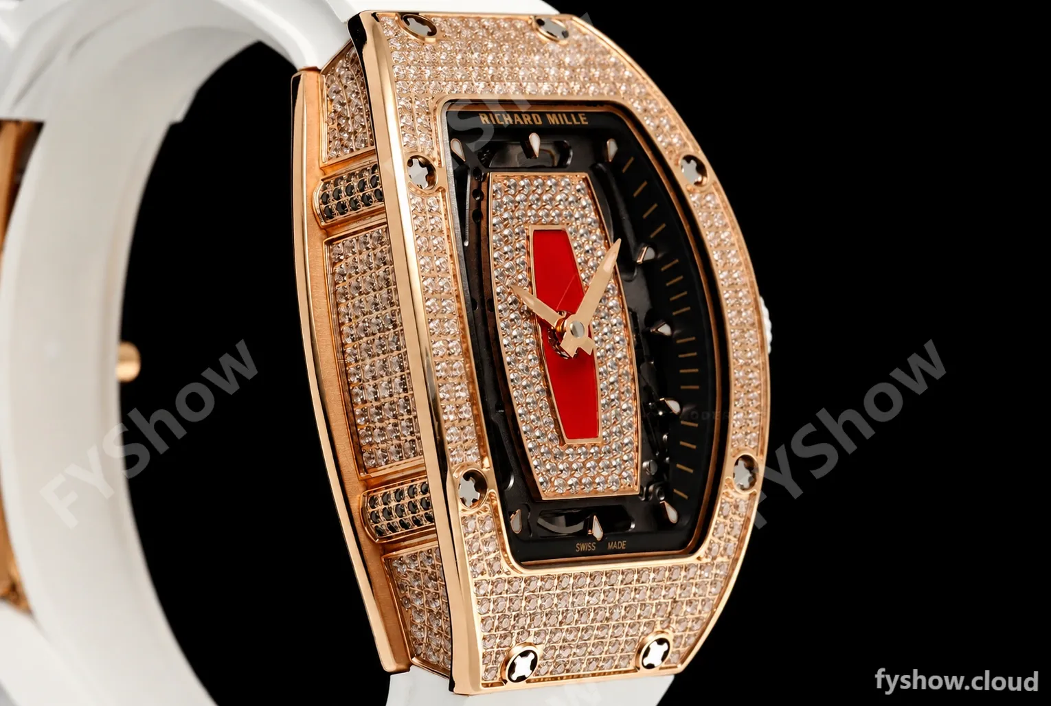 Richard Mille - RM07-01 Rose Gold Snow Set Diamond Wht/RU Red Lips ZF Asian CRMA2 - Image 2
