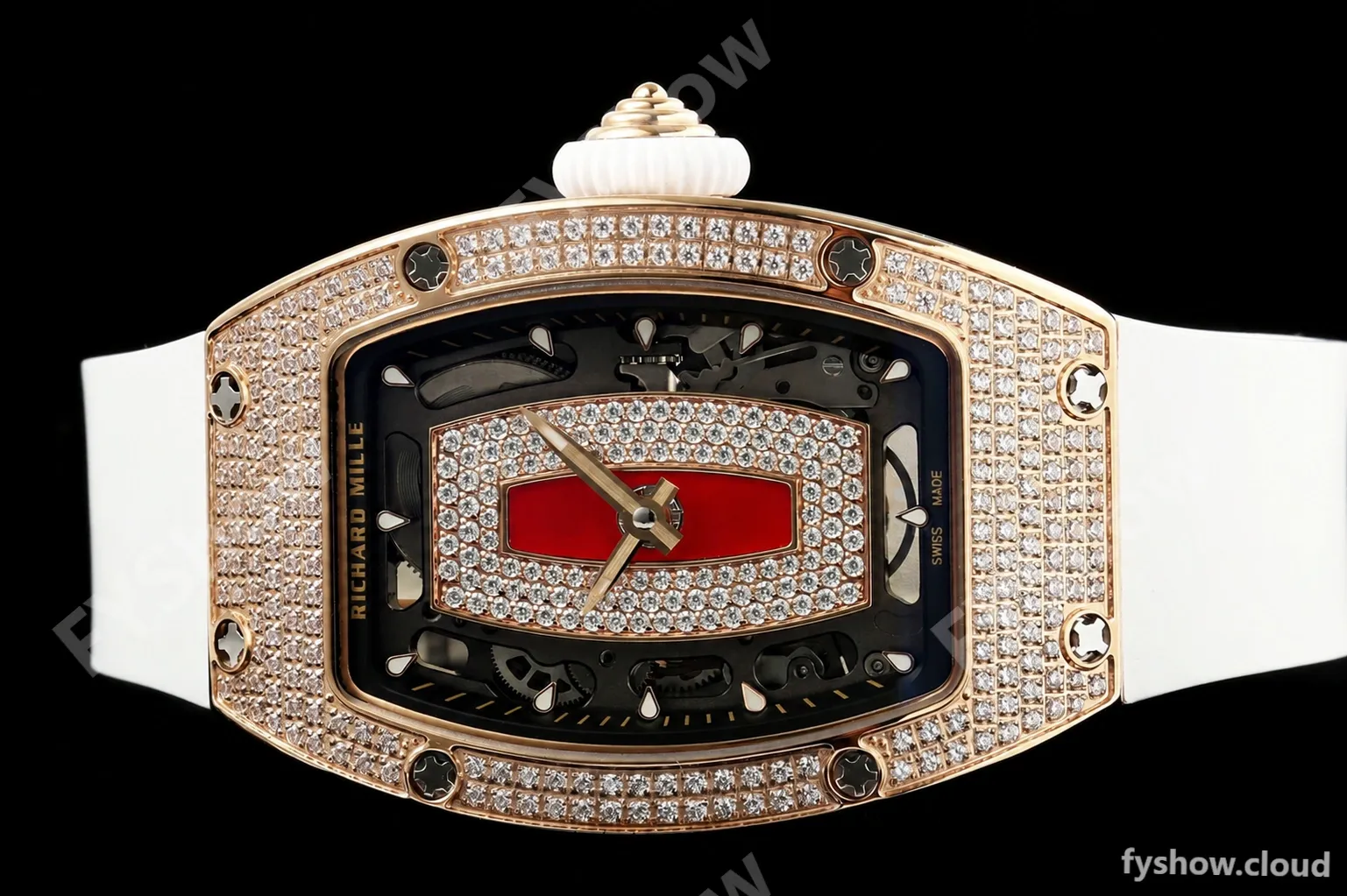 Richard Mille - RM07-01 Rose Gold Snow Set Diamond Wht/RU Red Lips ZF Asian CRMA2 - Image 22