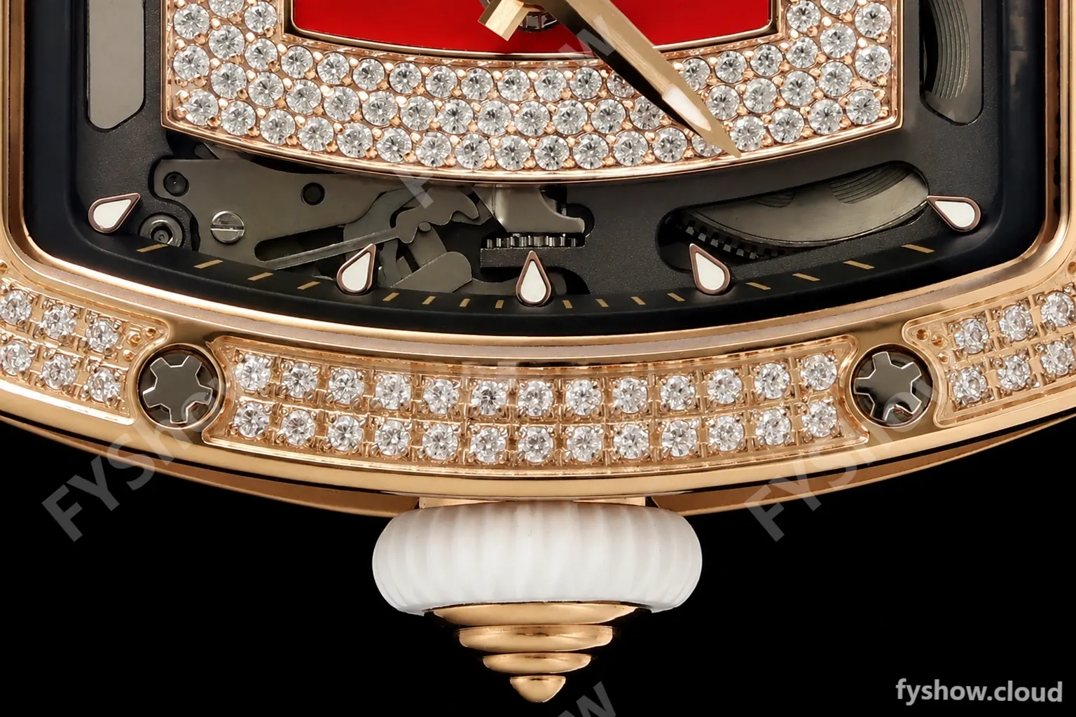 Richard Mille - RM07-01 Rose Gold Snow Set Diamond Wht/RU Red Lips ZF Asian CRMA2 - Image 3