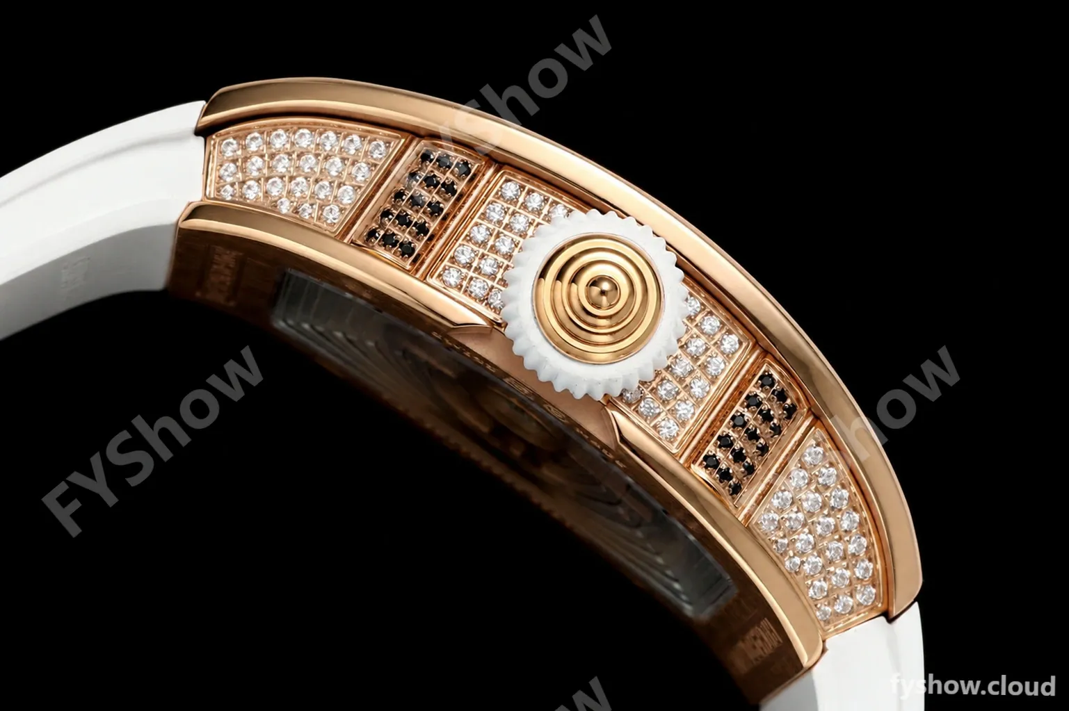 Richard Mille - RM07-01 Rose Gold Snow Set Diamond Wht/RU Red Lips ZF Asian CRMA2 - Image 4