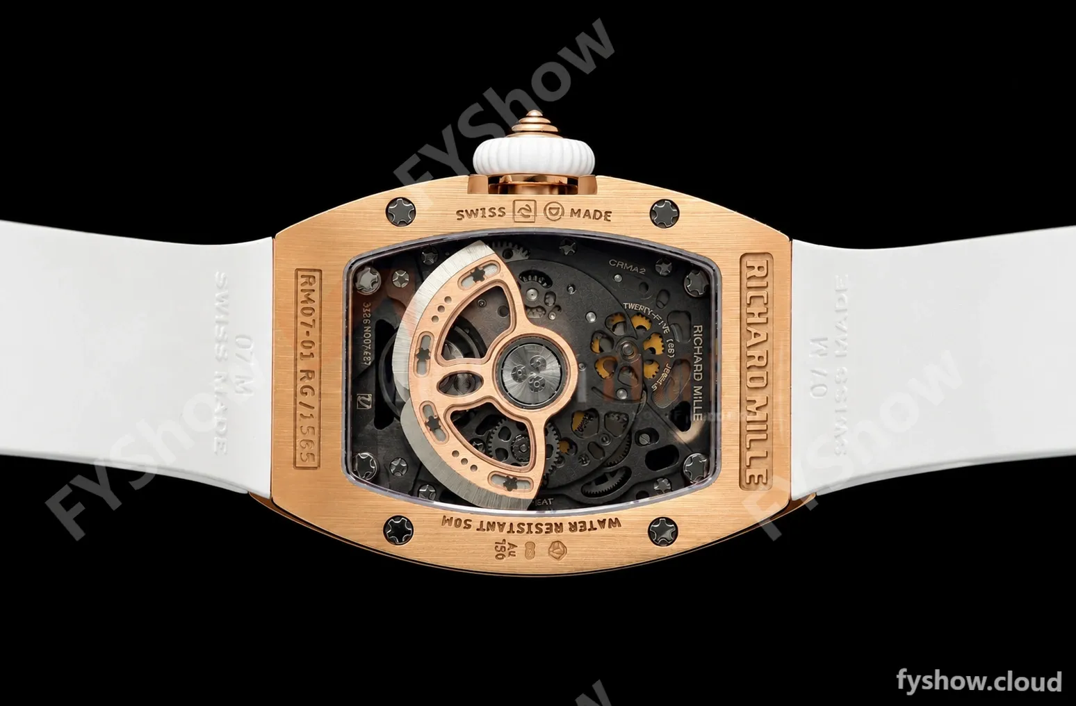 Richard Mille - RM07-01 Rose Gold Snow Set Diamond Wht/RU Red Lips ZF Asian CRMA2 - Image 6