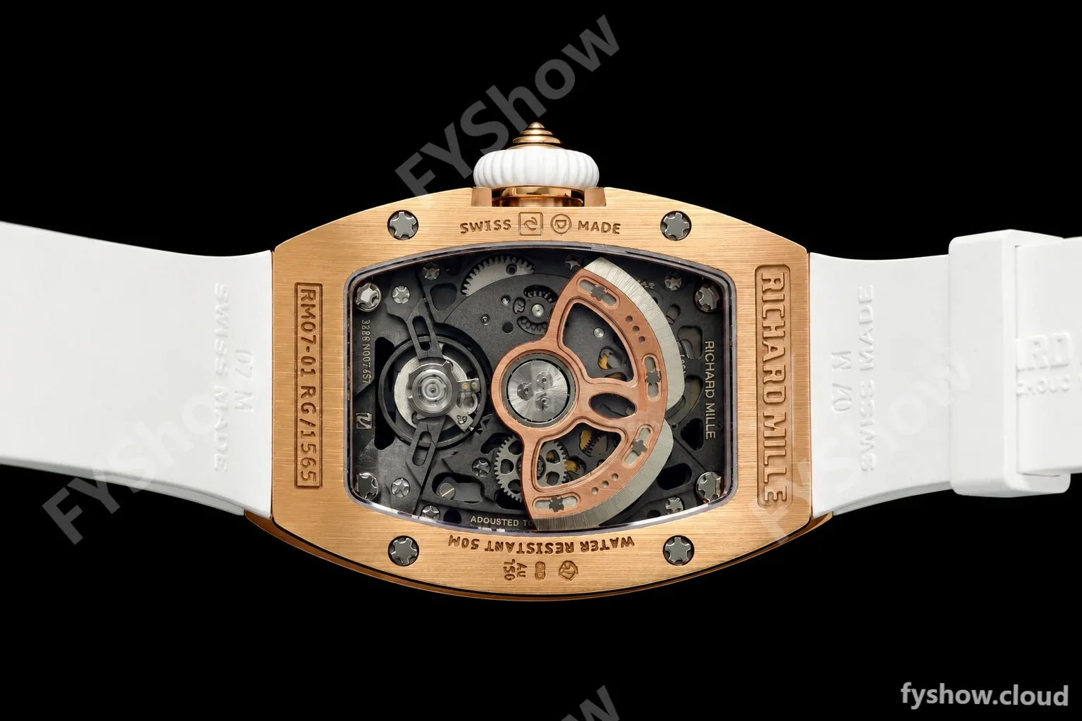 Richard Mille - RM07-01 Rose Gold Snow Set Diamond Wht/RU Red Lips ZF Asian CRMA2 - Image 7