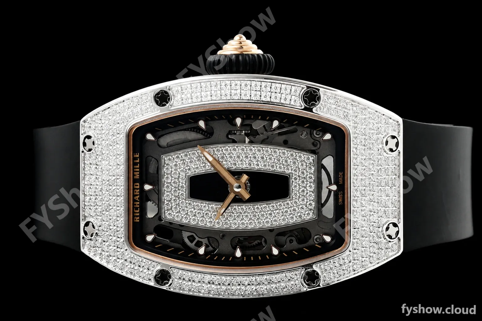 Richard Mille - RM07-01 Snow Set Diamond Crested Blk/RU Black Onyx ZF Asian CRMA2 - Image 24