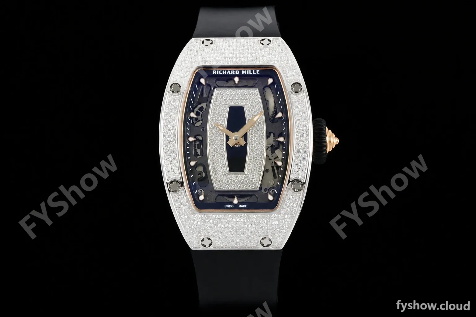 Richard Mille - RM07-01 Snow Set Diamond Crested Blk/RU/Wht Black Onyx ZF Asian CRMA2