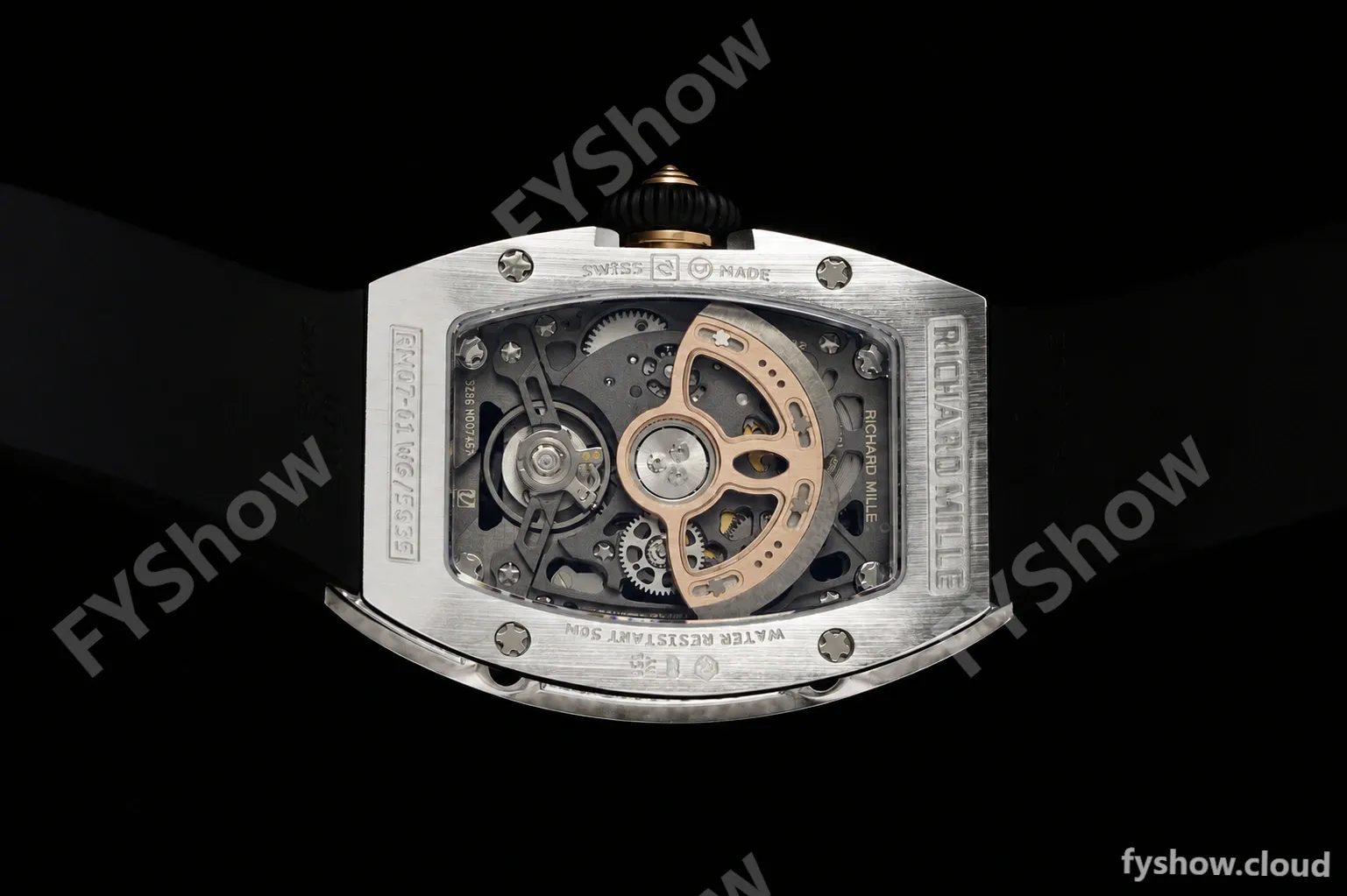 Richard Mille - RM07-01 Snow Set Diamond Crested Blk/RU/Wht Black Onyx ZF Asian CRMA2 - Image 12