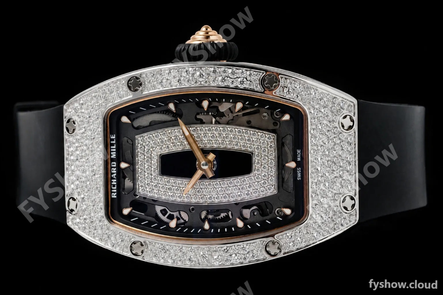 Richard Mille - RM07-01 Snow Set Diamond Crested Blk/RU/Wht Black Onyx ZF Asian CRMA2 - Image 5