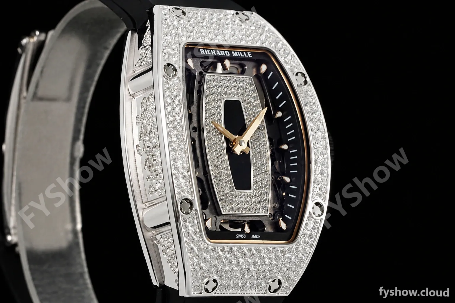 Richard Mille - RM07-01 Snow Set Diamond Crested Blk/RU/Wht Black Onyx ZF Asian CRMA2 - Image 6