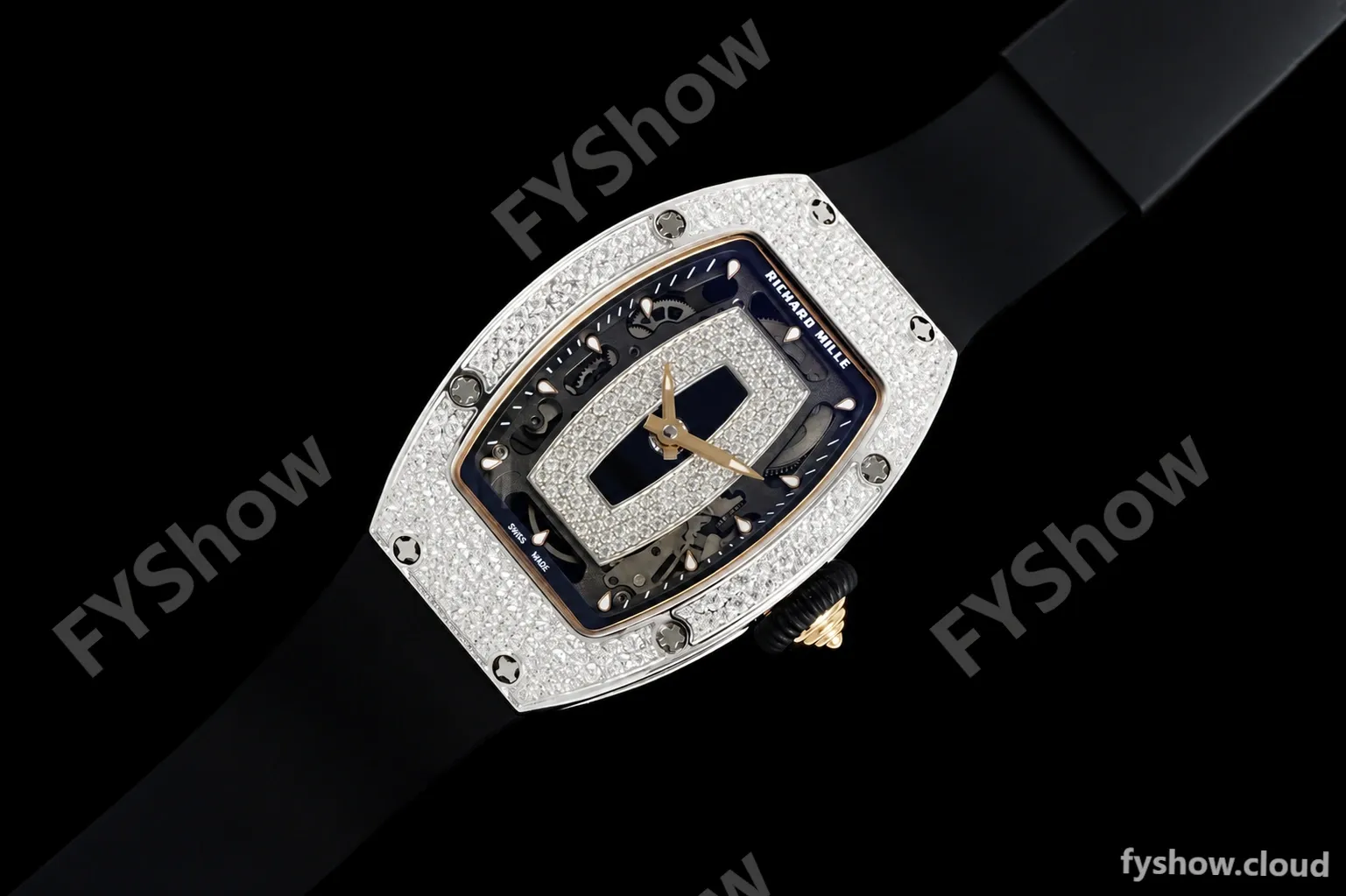 Richard Mille - RM07-01 Snow Set Diamond Crested Blk/RU/Wht Black Onyx ZF Asian CRMA2 - Image 7