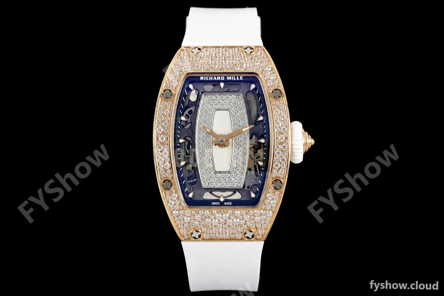 Richard Mille - RM07-01 Rose Gold Snow Set Diamond Wht/RU/Wht White Mop ZF Asian CRMA2