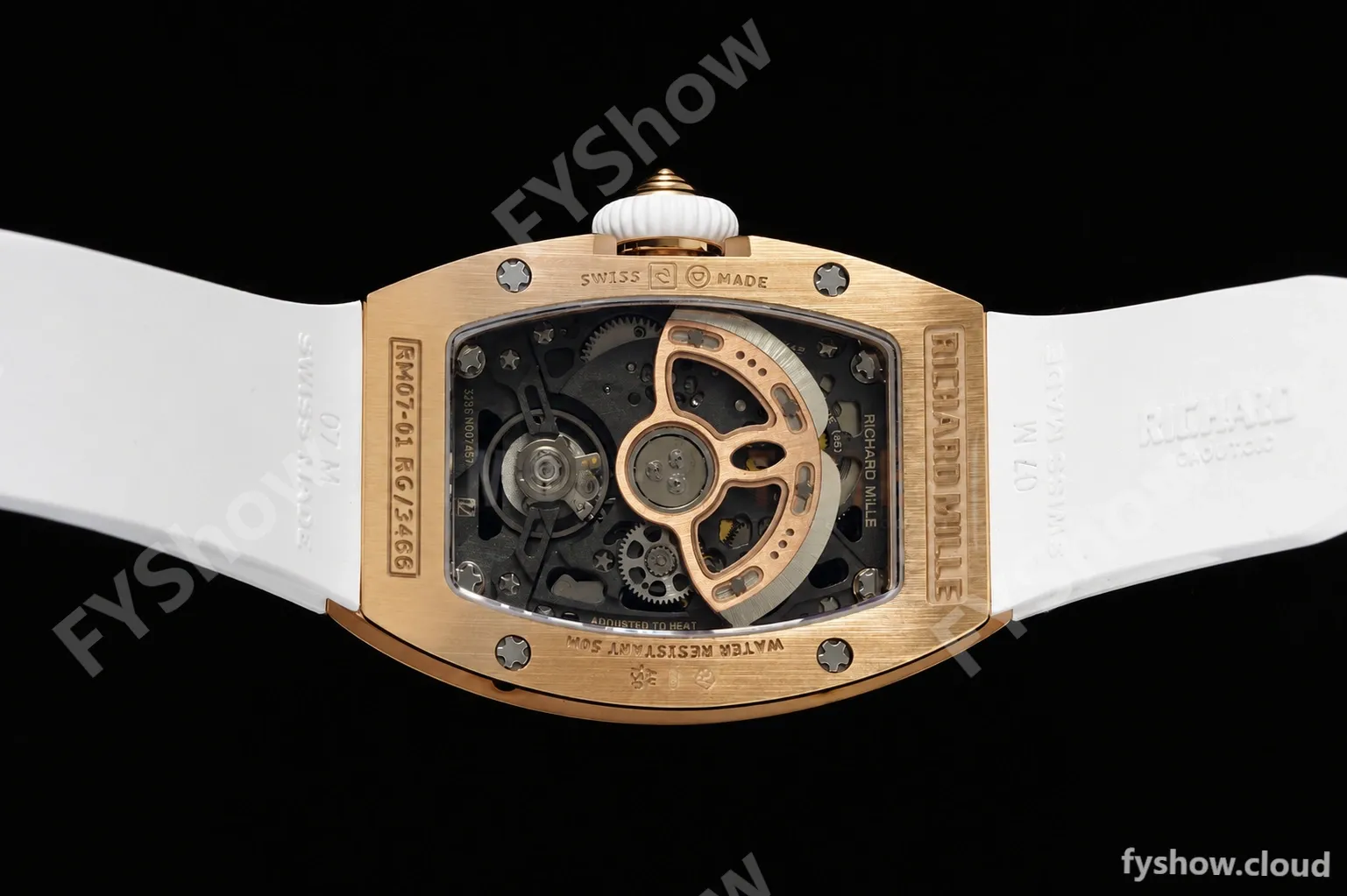 Richard Mille - RM07-01 Rose Gold Snow Set Diamond Wht/RU/Wht White Mop ZF Asian CRMA2 - Image 12