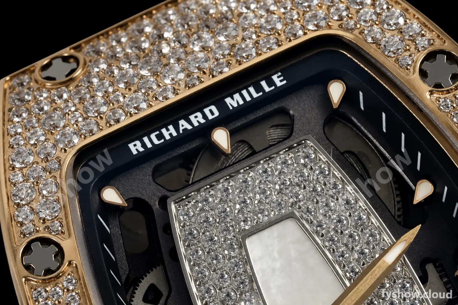 Richard Mille - RM07-01 Rose Gold Snow Set Diamond Wht/RU/Wht White Mop ZF Asian CRMA2 - Image 2