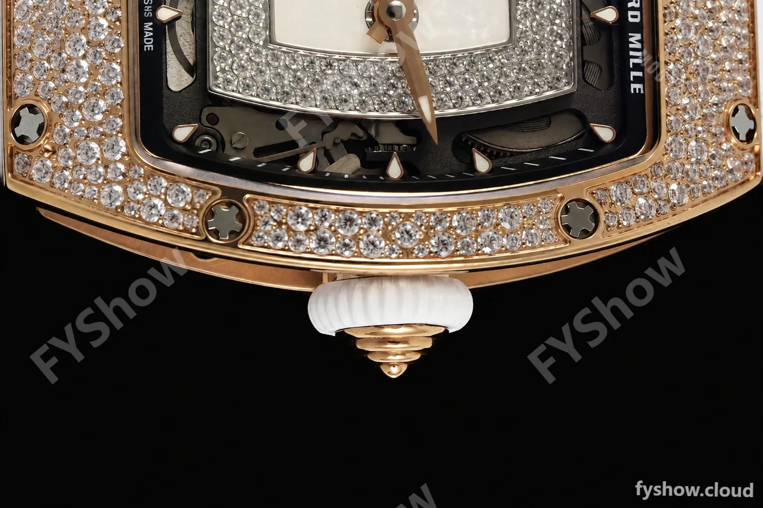 Richard Mille - RM07-01 Rose Gold Snow Set Diamond Wht/RU/Wht White Mop ZF Asian CRMA2 - Image 4