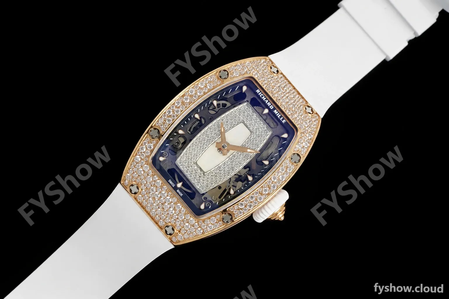Richard Mille - RM07-01 Rose Gold Snow Set Diamond Wht/RU/Wht White Mop ZF Asian CRMA2 - Image 9