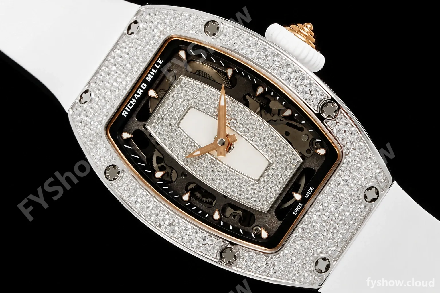 Richard Mille - RM07-01 Snow Set Diamond Crested Wht/RU/Wht White Mop ZF Asian CRMA2 - Image 10