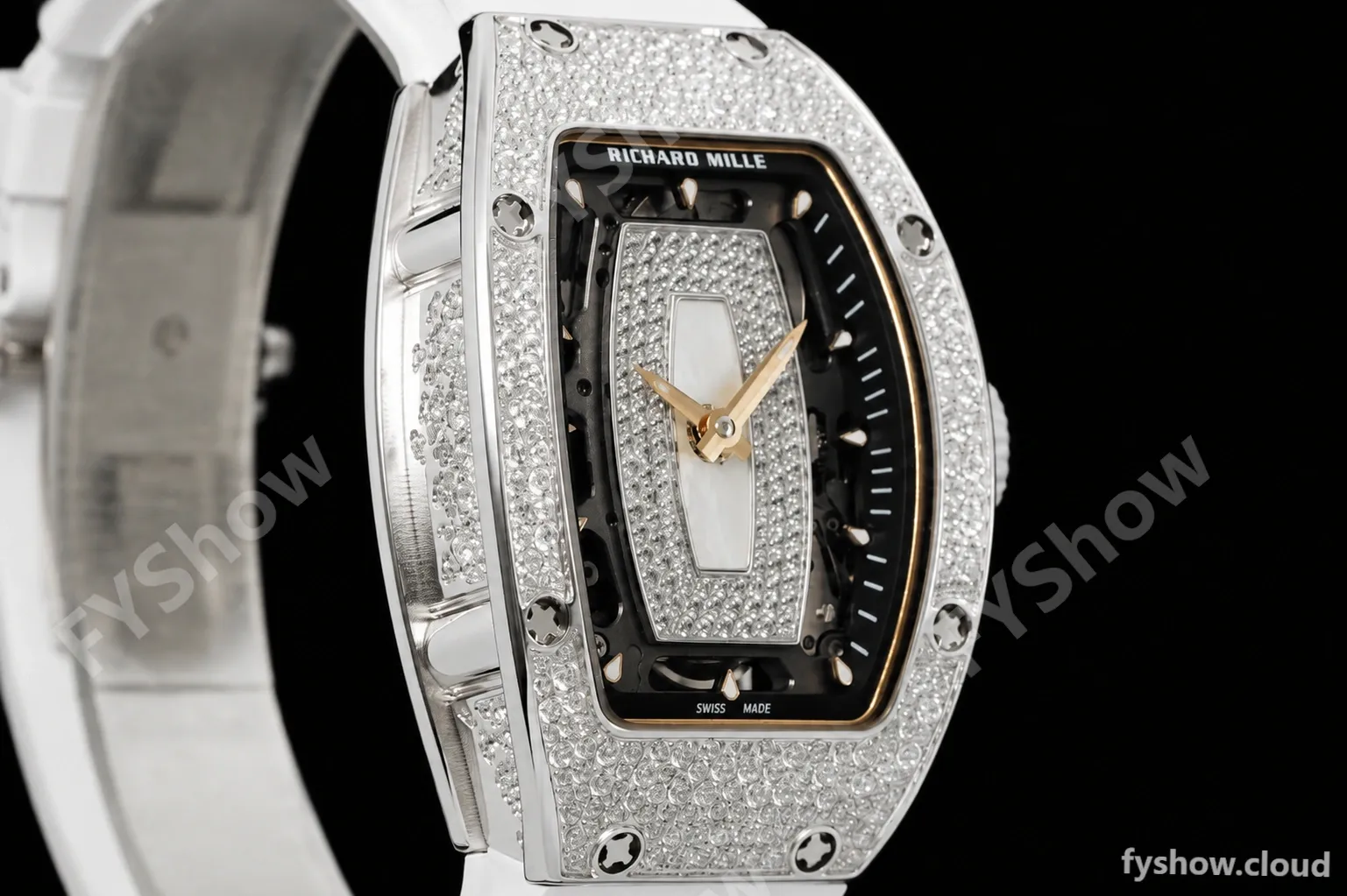 Richard Mille - RM07-01 Snow Set Diamond Crested Wht/RU/Wht White Mop ZF Asian CRMA2 - Image 5