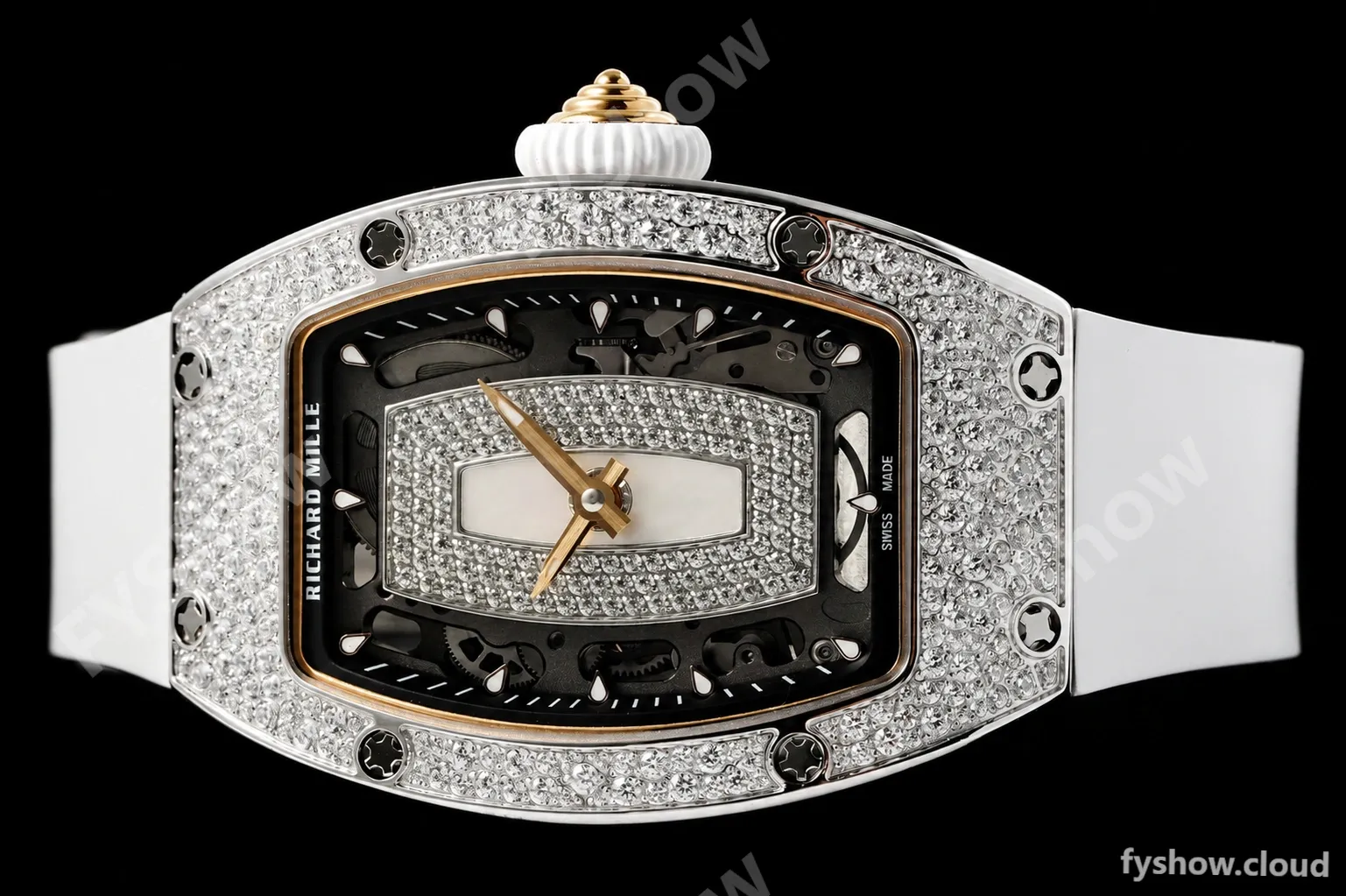 Richard Mille - RM07-01 Snow Set Diamond Crested Wht/RU/Wht White Mop ZF Asian CRMA2 - Image 6