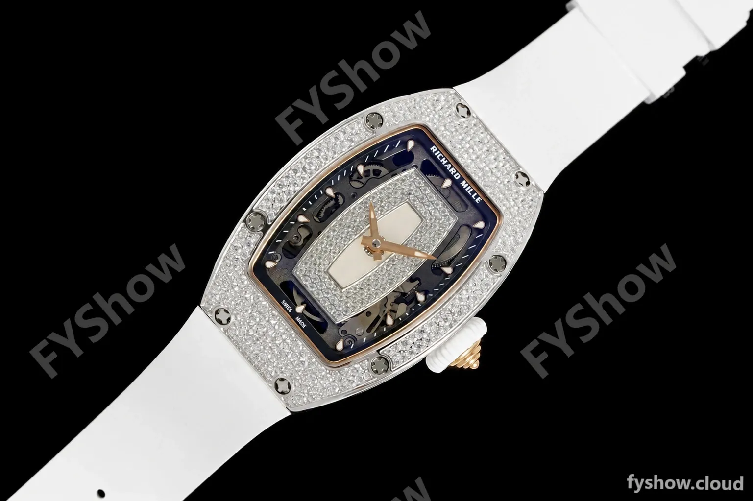 Richard Mille - RM07-01 Snow Set Diamond Crested Wht/RU/Wht White Mop ZF Asian CRMA2 - Image 9
