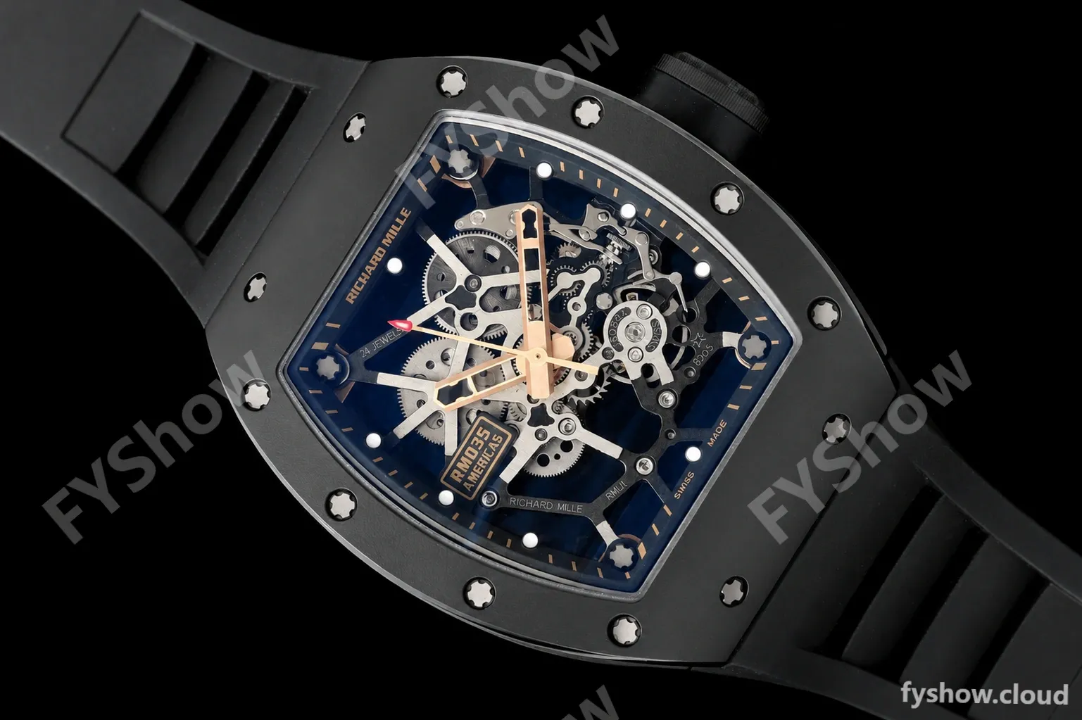 Richard Mille - RM035 Americas Rafael Nadal "Black Toro" CER/RG/RU Blk/Ske ZF RMUL1 - Image 17