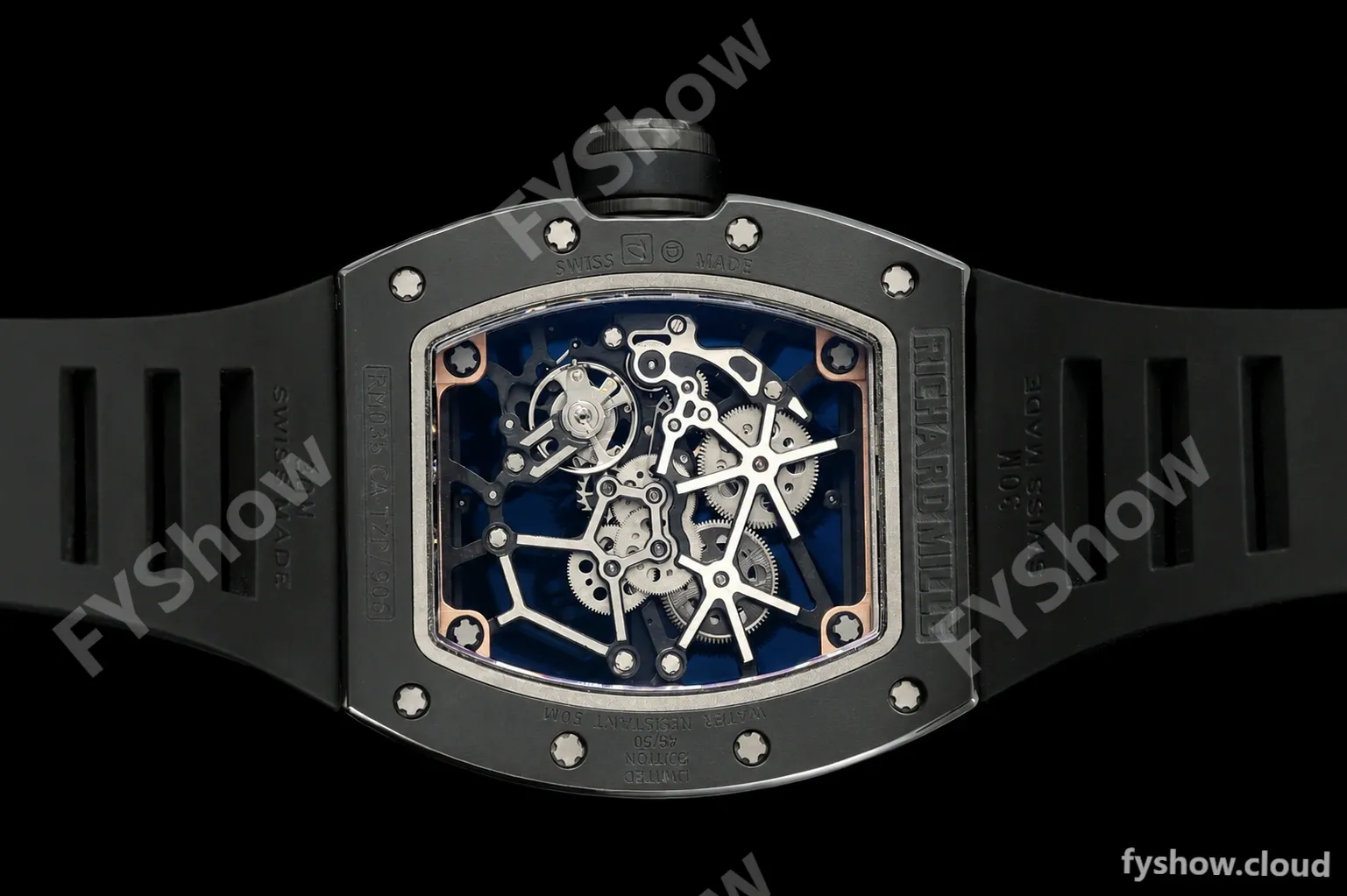Richard Mille - RM035 Americas Rafael Nadal "Black Toro" CER/RG/RU Blk/Ske ZF RMUL1 - Image 6
