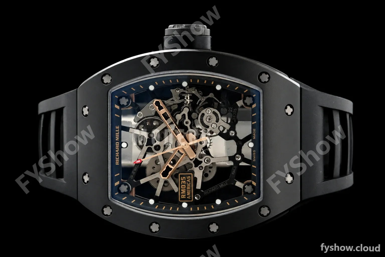 Richard Mille - RM035 Americas Rafael Nadal "Black Toro" CER/RG/RU Blk/Ske ZF RMUL1 - Image 9