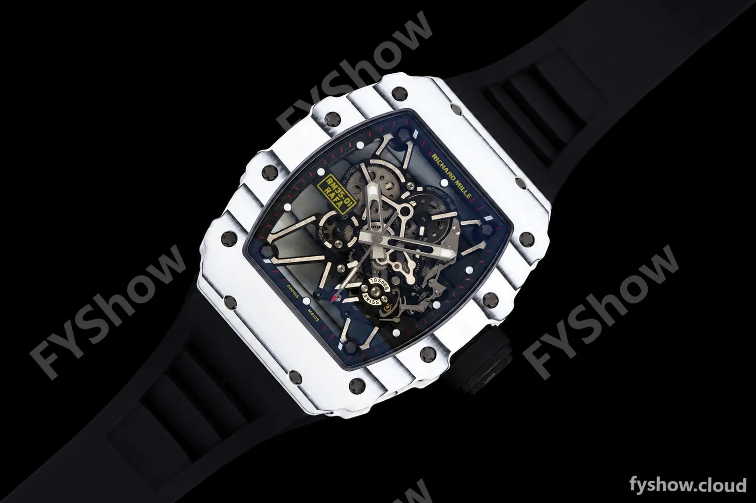 Richard Mille - RM35-01 Rafael Nadal Wht/Blk/Blk FC/VRU ZF Hand-wind RMUL3 - Image 18