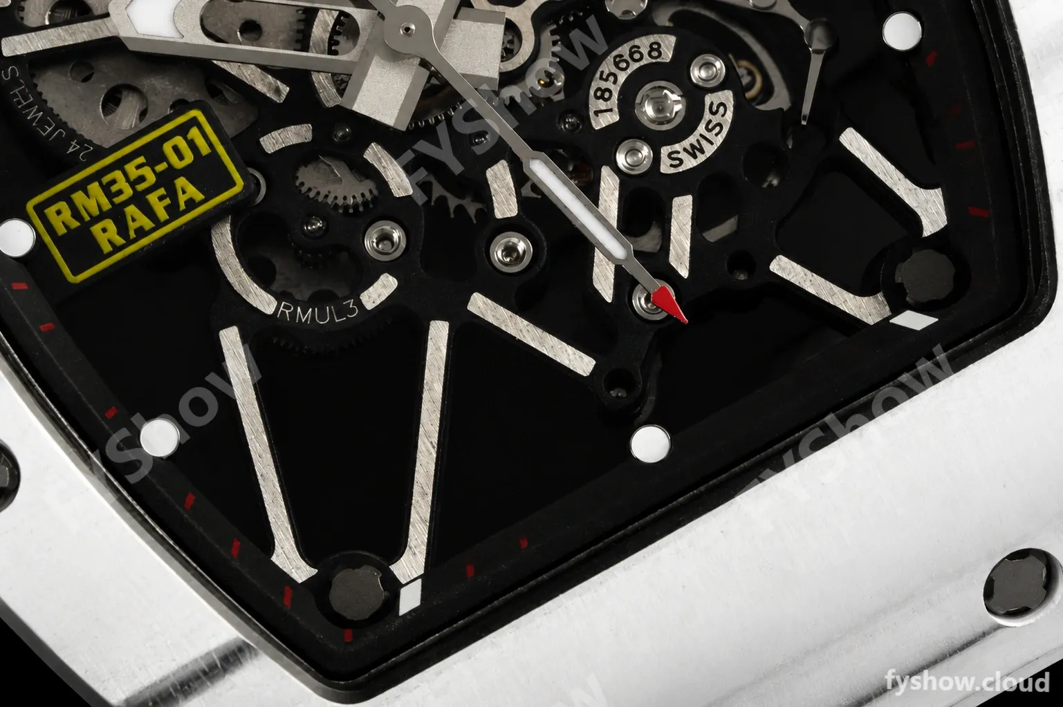 Richard Mille - RM35-01 Rafael Nadal Wht/Blk/Blk FC/VRU ZF Hand-wind RMUL3 - Image 3