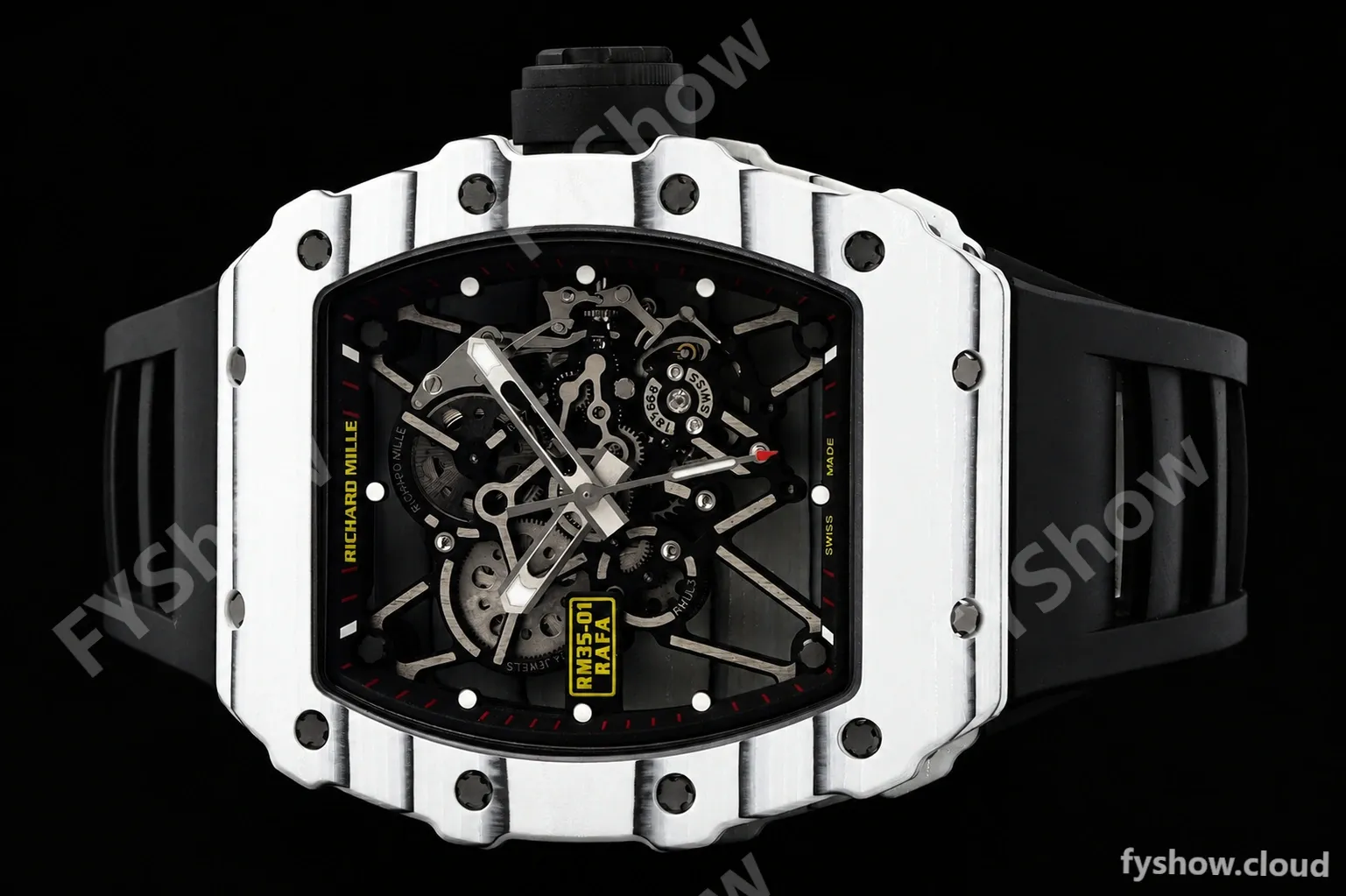 Richard Mille - RM35-01 Rafael Nadal Wht/Blk/Blk FC/VRU ZF Hand-wind RMUL3 - Image 6