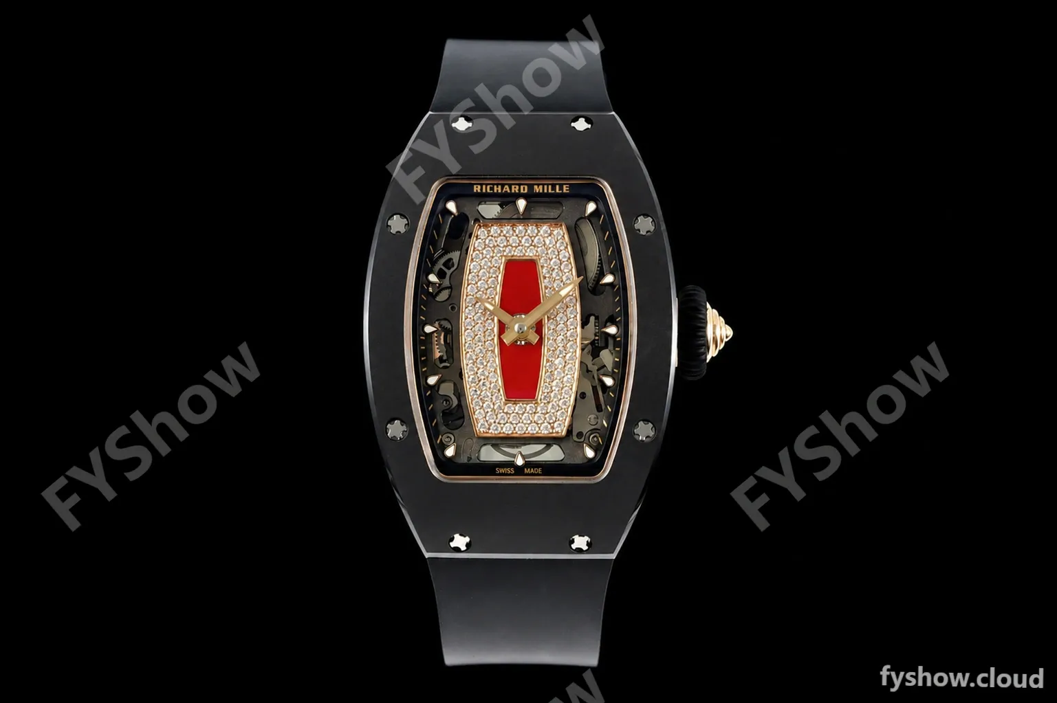 Richard Mille - RM07-01 Black Ceramic CER/RU Red Onyx ZF Asian CRMA2