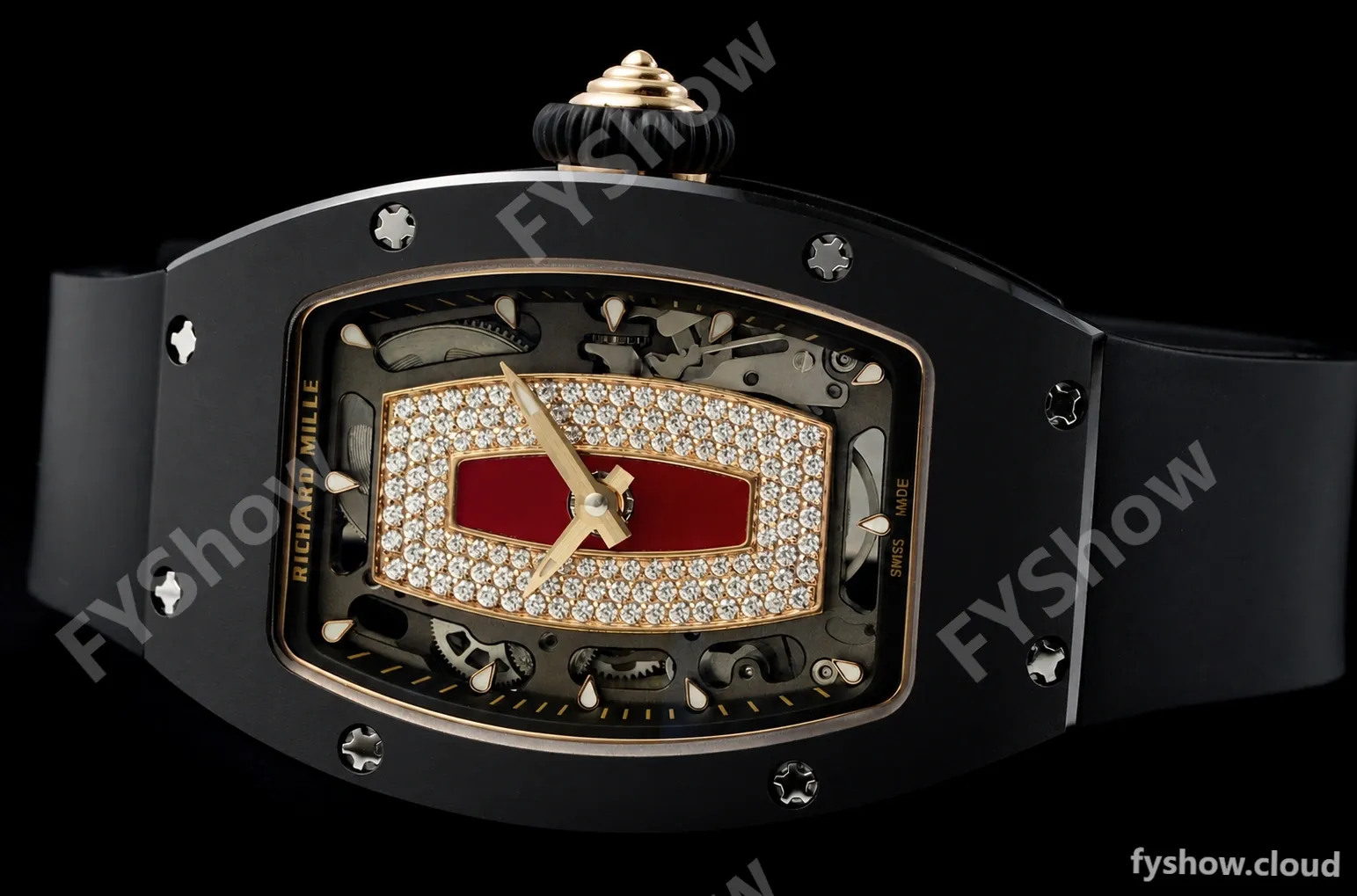 Richard Mille - RM07-01 Black Ceramic CER/RU Red Onyx ZF Asian CRMA2 - Image 16