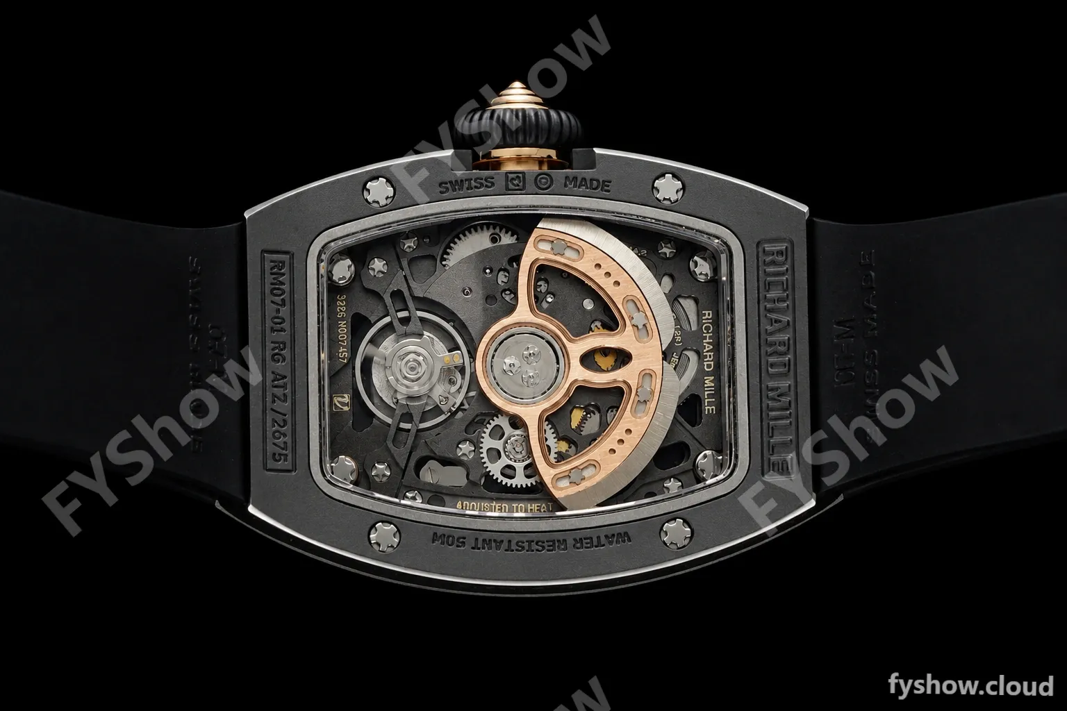 Richard Mille - RM07-01 Black Ceramic CER/RU Red Onyx ZF Asian CRMA2 - Image 22