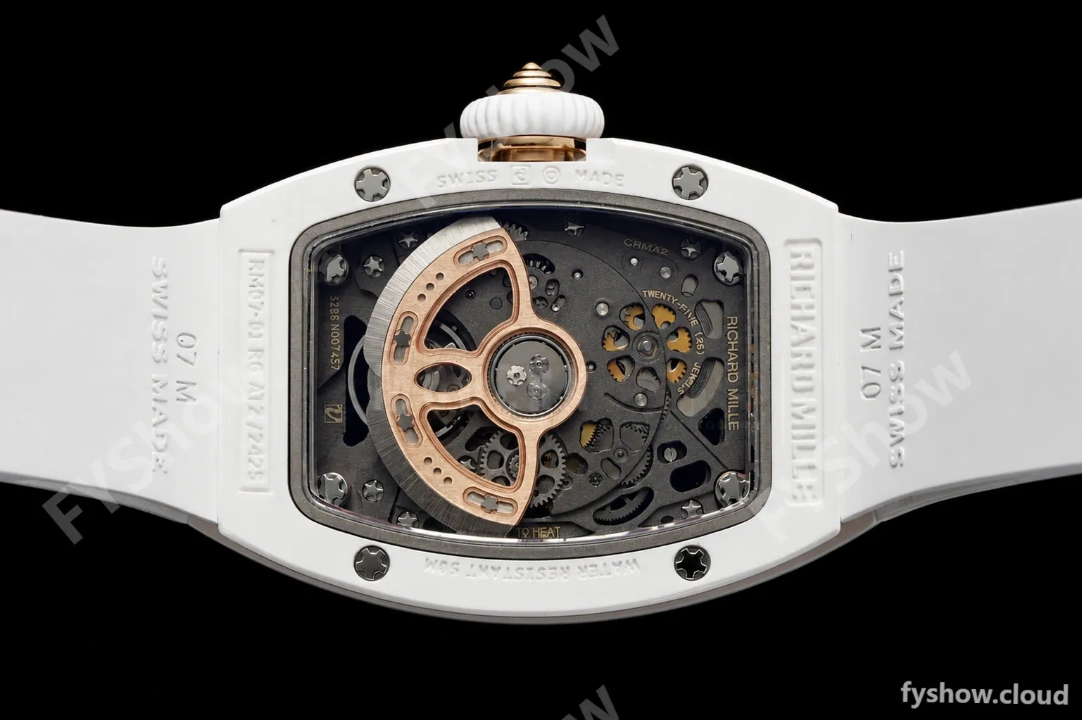 Richard Mille - RM07-01 White Ceramic CER/RU Red Onyx ZF Asian CRMA2 - Image 3
