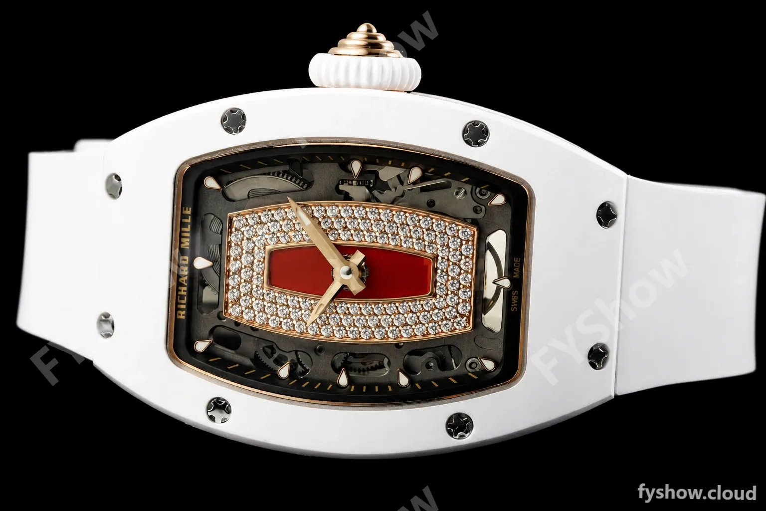 Richard Mille - RM07-01 White Ceramic CER/RU Red Onyx ZF Asian CRMA2 - Image 5