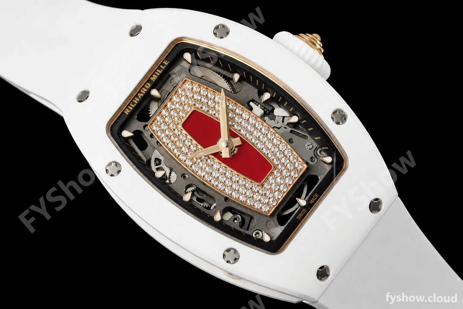 Richard Mille - RM07-01 White Ceramic CER/RU Red Onyx ZF Asian CRMA2 - Image 7